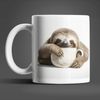 WS-Trend Tasse Faultier Stressfreie Antis Stress Kaffeetasse Teetasse Geschenkidee, 1-tlg, Keramik, 330 ml Bild 2