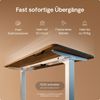 Desktronic HomePro Elektrisch höhenverstellbarer Schreibtisch 120x60cm Weiß/Walnuss mit Memory-Funktion, Anti-Kollisions Technologie, USB-A und USB-C-Ladeanschlüssen Bild 3
