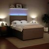 vidaXL Boxspringbett mit Matratze Hellgrau 160x200 cm Samt 3294694 Bild 5