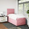 vidaXL Boxspringbett mit Matratze Rosa 100x200 cm Samt 3293139 Bild 3