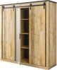 Home affaire Kleiderschrank SHERWOOD Schlafzimmerschrank mit Spiegel Wäscheschrank Schiebetüren mit Scheunentorbeschlag aus Metall, B/T/H 201/63/209cm Bild 4