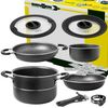 BRUNNER Topf-Set BRUNNER Camping Topfset PIRATE Vacublock Leicht, Stapelbar, Alu, (7-tlg) Bild 4
