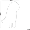 Kinderteppich aus Wolle Dinosaurier 100 x 160 cm Grau DINO Bild 2