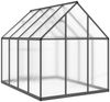 vidaXL Gewächshaus mit Fundamentrahmen Anthrazit 224x169x195 cm Alu 4005836 Bild 5
