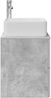 vidaXL Wandmontierte Waschtisch Betongrau 53 x 34,5 x 63 cm 890289 Bild 4