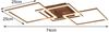 Große LED Deckenleuchte TRAIL Coffee schwenkbare Module, Breite 74cm Bild 3