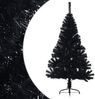 vidaXL Künstlicher Halb-Weihnachtsbaum mit Ständer Schwarz 120 cm PVC 344675 Bild 3