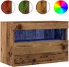 vidaXL TV-Wandschrank mit LED Altholz 60 x 30 x 40 cm Holzwerkstoff 862206 Bild 2