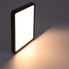 ZMH Deckenlampe LED Deckenleuchte Badezimmer - Schlafzimmerlampe Flach Badezimmerlampe Schwarz 23cm Schlafzimmer Deckenbeleuchtung 23W Küchenlampe 3000K Flurlampe Eckig Badlampe IP44 für Küche Flur Bild 2
