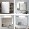 ZMH LED Spiegel-Wandleuchte mit 10W Fassung, 2er Set, Neutralweiß 4000K, Chrom Bild 4