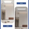 ZMH LED Spiegel-Wandleuchte mit 10W Fassung, 2er Set, Neutralweiß 4000K, Chrom Bild 3
