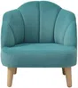 Vente-unique - COBACA Sessel SamtStoff Puderrosa - B 47 cm x H 53 cm x L 50 cm Bild 2