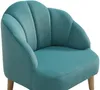 Vente-unique - COBACA Sessel SamtStoff Puderrosa - B 47 cm x H 53 cm x L 50 cm Bild 5