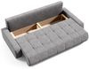 Sofa 3-Sitzer mit Schlaffunktion VOGAR Stoff Aston Dunkelblau Bild 2