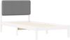 vidaXL Bettgestell mit gepolstertem Kopfteil Hellgrau 80 x 200 cm 877943 Bild 4