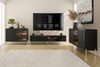 AX LIVING Benvie TV Lowboard schwarz 175 cm Sideboard Lamellenfronten Bild 4