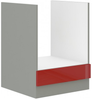 Herd Unterschrank 60 cm Glanz Rot Grau Küchenzeile Küchenblock Küche Rose Bianca Bild 2
