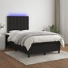 vidaXL Boxspringbett mit Matratze & LED Schwarz 120x190 cm Stoff 3270227 Bild 5