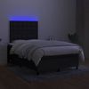 vidaXL Boxspringbett mit Matratze & LED Schwarz 120x190 cm Stoff 3270227 Bild 4