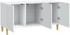 vidaXL TV-Schränk Weiß 99 x 34,5 x 50 cm Holzwerkstoff 894715 Bild 3
