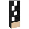 vidaXL Bücherregal Schwarz 70x36x189 cm Holzwerkstoff 3295318 Bild 5