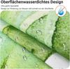 Duschvorhang Grün Blätter Pflanze 100x200cm Wasserdicht Polyester Badevorhang Bild 3