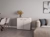 AX LIVING Schmal Kommode Spacoro 2T – Eleganz für Ihr Zuhause, Beige Bild 2