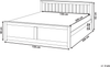 Bett mit Lattenrost Kiefernholz OLENDON 140x200 cm Braun Bild 2