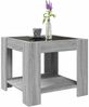 LED-Couchtisch, Sofatisch Grau Sonoma 53x53x45 cm Holzwerkstoff Bild 5