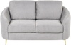 2-Sitzer Sofa Polsterbezug hellgrau gold TROSA Bild 5