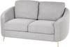 2-Sitzer Sofa Polsterbezug hellgrau gold TROSA Bild 4