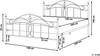 Metallbett schwarz Lattenrost 140x200 cm ANTLIA Bild 2
