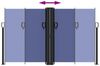 vidaXL Seitenmarkise Ausziehbar Blau 140x600 cm 4004611 Bild 5