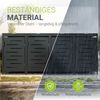 Juskys Mülltonnenbox Arel 4er - Metall Gartenbox für 120 bzw. 240l Mülltonnen - Aufbewahrungsbox - Unterstand mit Dach & Gasdruckfeder - Anthrazit Bild 2