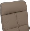Relaxsessel HWC-L11, TV-Sessel Liegesessel, Liegefunktion drehbar, elektrisch verstellbar Voll-Leder ~ taupe Bild 5