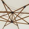 Casa Padrino Luxus Ampelschirm mit Ständer Beige / Braun 400 cm - Garten Accessoires Bild 4