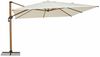 Casa Padrino Luxus Ampelschirm mit Ständer Beige / Braun 400 cm - Garten Accessoires Bild 3