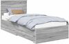 vidaXL Bettrahmen mit Schubladen Grau Sonoma 90 x 200 cm Holzwerkstoff 3410945 Bild 2
