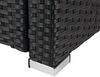 Gartensessel Rattansessel Stuhl aus Polyrattan Schwarz & ver. Sets Balkon 1 Stk Bild 5