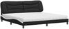 vidaXL Bett mit Matratze "Hvar" Schwarz und Weiß 200x200 cm Kunstleder 3208750 Bild 2