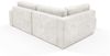 Ecksofa mit Schlaffunktion NATALIA XL in Stoff Tilia Creme Ottomane Links Bild 3