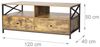 Relaxdays TV Lowboard mit Schubladen Bild 4