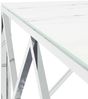 vidaXL Couchtisch Silbern 80x80x40 cm Edelstahl und Glas 349971 Bild 5