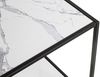 Beistelltisch >59348< in schwarz, weiß, Metall, Kunstmarmor - 40x60x40cm (BxHxT) Bild 5