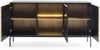 Bettso 'SENTINO' Kommode mit LED-Beleuchtung, Holzwerkstoff Eiche Wotan, 83x39x154 cm Bild 2
