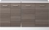 Küchenschrank für Dachschrägen R-Line Edelgrau 140 cm 2er Set Schrankkorpuss 60 cm Tiefe Vicco Bild 3