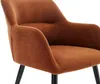 Vente-unique - HEKA Stuhl Stoff Rot - B 61 cm x H 78 cm x L 59,5 cm Bild 5