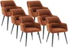 Vente-unique - HEKA Stuhl Stoff Rot - B 61 cm x H 78 cm x L 59,5 cm Bild 2