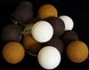 Guru-Shop LED-Lichterkette Stoff Ball Lichterkette, 20`er LED Kugel.. Bild 3