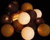 Guru-Shop LED-Lichterkette Stoff Ball Lichterkette, 20`er LED Kugel.. Bild 4